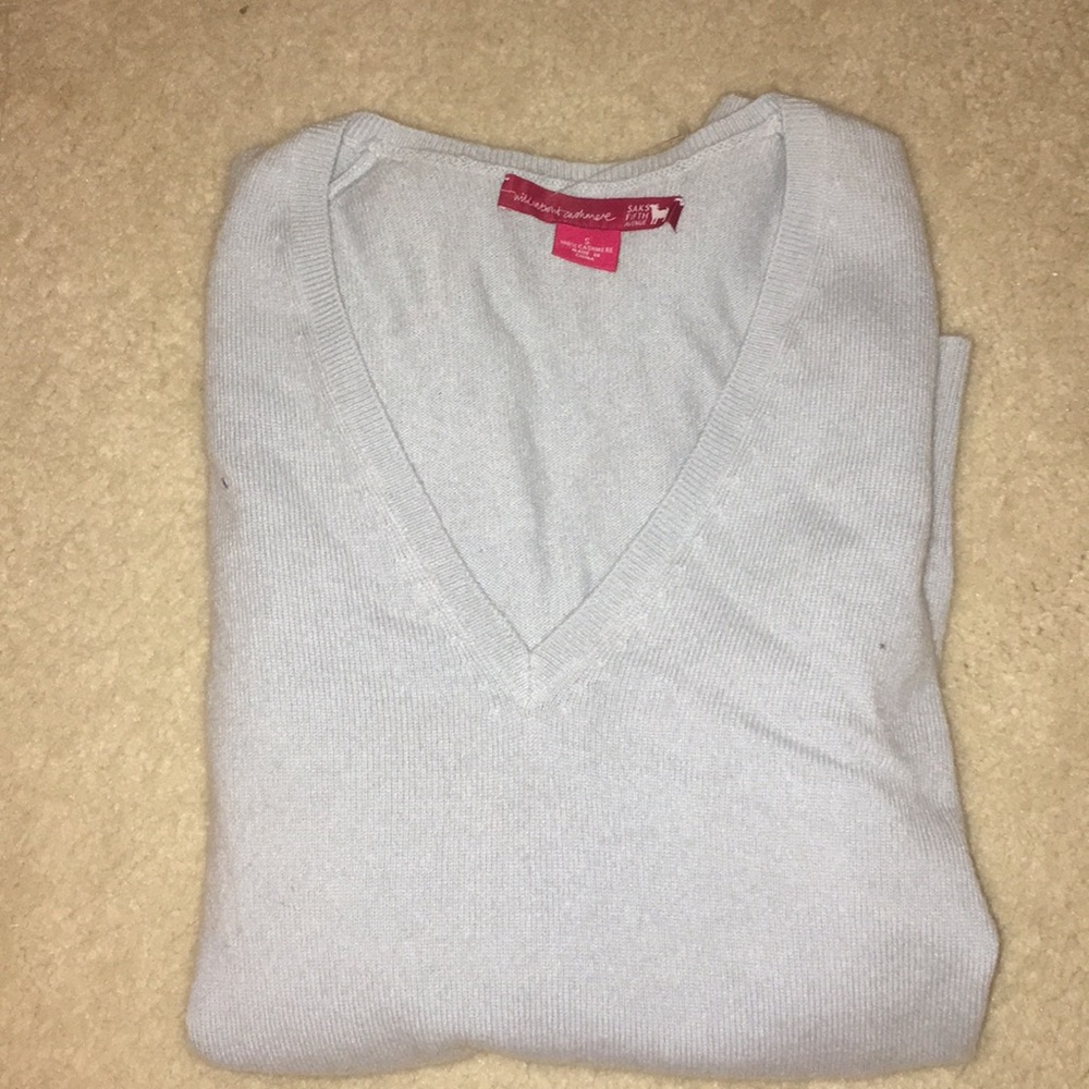 blue cashmere sweater